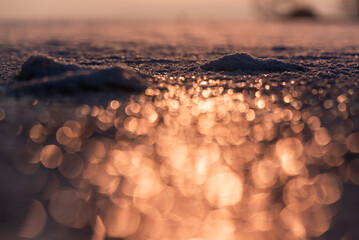 Tło natury, pomarańczowy bokeh.  © Elżbieta Kaps