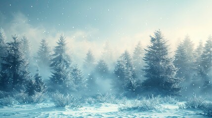 Fototapeta premium Blizzard Natural Background