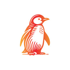 Cute Penguin Logo Design