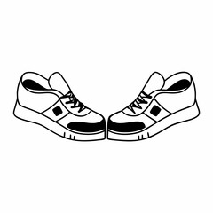 sneakers isolated on white background