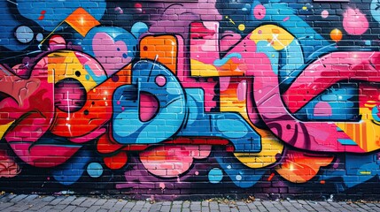 Obraz premium Bold Urban Graffiti Background