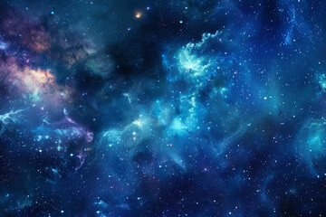 Fototapeta premium Beautiful space background, with stars and nebulae. Generative AI