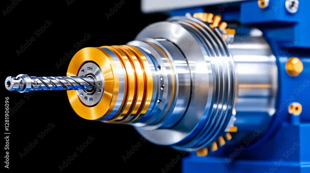 Poster precision engineering machinery with rotating cutting tool element