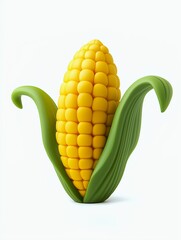 Obraz premium corn toy isolated on white background