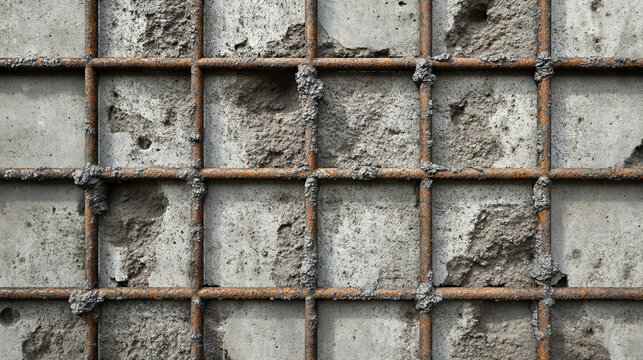 Industrial texture of metal reinforced limestone - surface pattern for architectural design