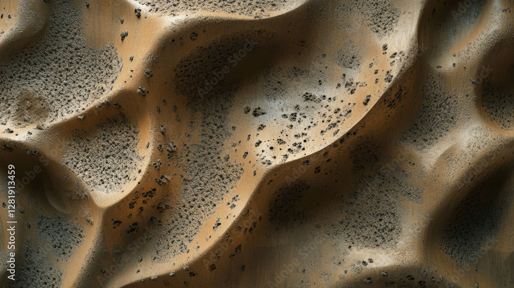 Poster natural mud wall texture with sandy grainy pattern for rustic design concepts