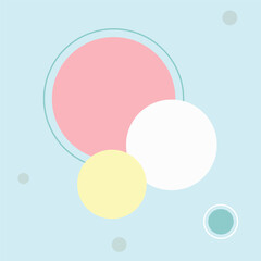 Glowing Circular Orbs on Striped Gradient Background Vector