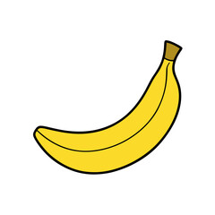 banana isolated on white background