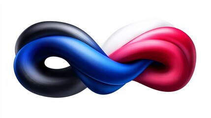 Colorful Abstract Twisting Shapes in Dynamic Fluid Motion Design