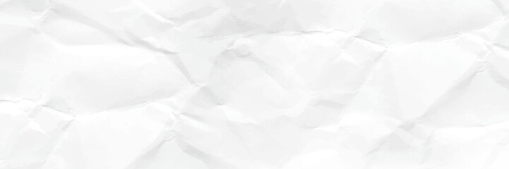 crumpled white paper texture background. Paper texture Crumpled White. Top view.