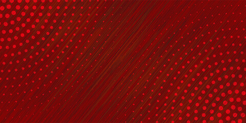Red halftone on grunge background. Vector dotted sparkles or halftone shine pattern texture Pop Art Style Background. Vector