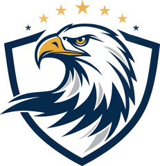 Obraz premium eagle head logo on the white background