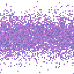 Purple squares halftone random background.	