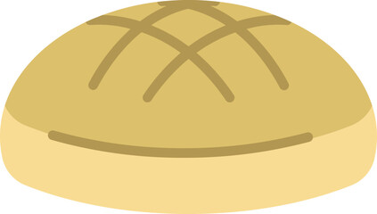 Rustic Bread Flat Icon