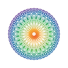 Oriental Mandala Flower-11