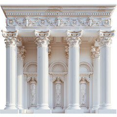 Naklejka premium Ancient Roman Temple Design