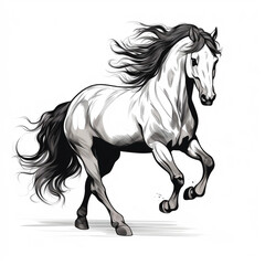 Obraz premium A Cute Hourse Image Background