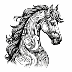 A Cute Hourse Image Background