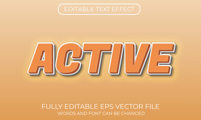 Active editable text effect