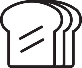 Wheat Bread Outline Icon