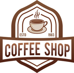 Modern Coffee House Logo with Minimalist Design