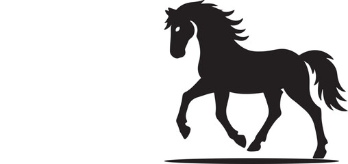 Hand-Drawn Horse Vector Illustration – Elegant Equine Design for Commercial Use