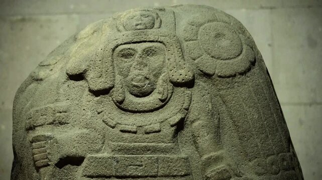 Ancient Olmec petroglyphs carved into stone, showcasing intricate symbols and sacred imagery from Mesoamerican civilization.