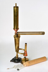 An ancient ebulliometer of Malligand, an instrument used for determination of the alcohol content of water-alcohol solutions