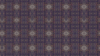 Seamless Purple and Gold Damask Pattern Texture