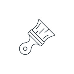 Paintbrush icon symbol vector illustration isolated on white background