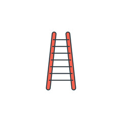 Ladder icon symbol vector illustration isolated on white background