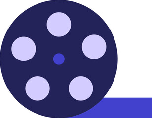 Film Roll Flat Icon