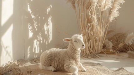 A gentle lamb image