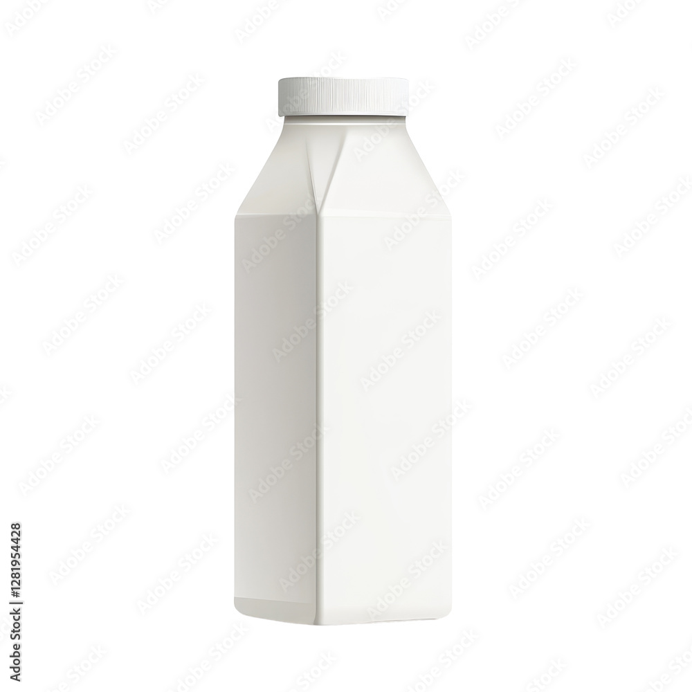 Poster isolated packaging design for milk or juice in a simple and clean style showcasing versatility for v
