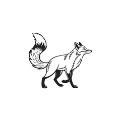 vector image of a fox