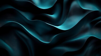 Dark teal and black abstract gradient, softly glowing and blending, evoking a mysterious and moody ambiance