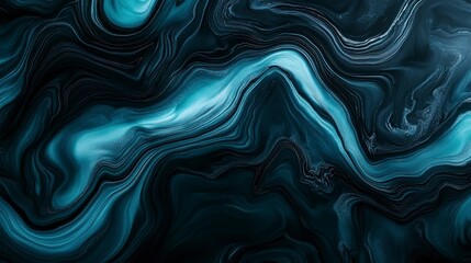 Dark teal and black abstract gradient, softly glowing, evoking a mysterious and moody ambiance