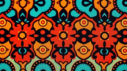 Fototapeta premium Colorful antique pattern