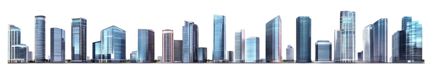 Fototapeta premium Modern City Skyline Illustration