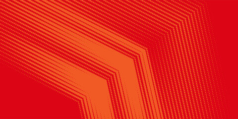 Dots halftone orange color pattern gradient texture with technology digital background. Dots pop art comics with summer background. Vector