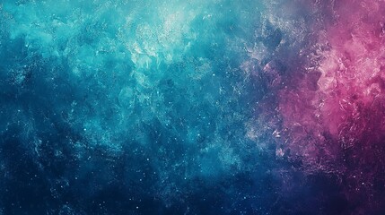 Fototapeta premium Deep cosmic-inspired gradient with teal and magenta hues, softly glowing and blurred to evoke a futuristic and mysterious ambiance