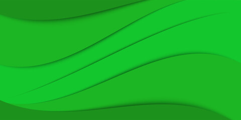 Modern liquid background with green gradient. Dynamic shape composition.