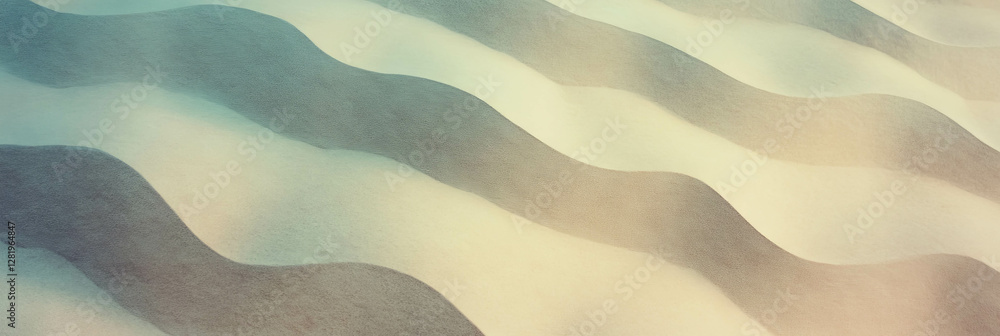 Poster abstract beige curved pattern on smooth wall texture for minimalistic design