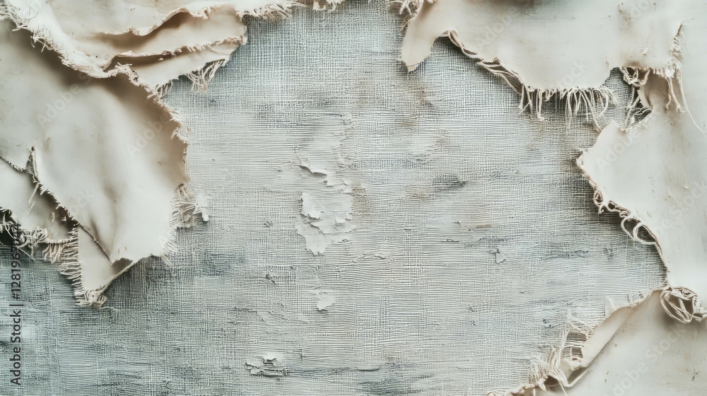 Aufkleber rustic shabby fabric texture with frayed edges for background or design projects