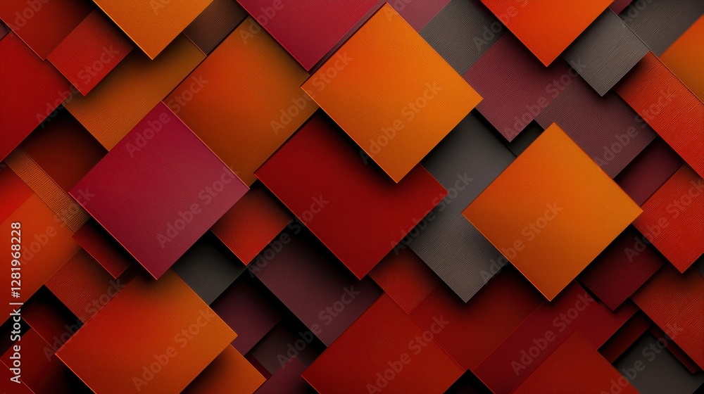 Poster a colorful abstract pattern of squares and rectangles