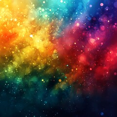 Fototapeta premium Bright swirls of color creating a lively abstract design