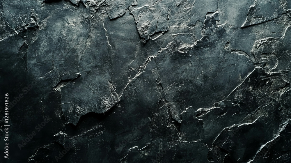 Poster dark chalkboard texture with rough surface for background or design elements