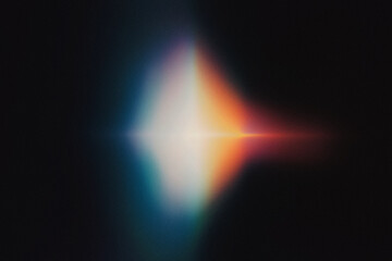 Gradient colors forming an abstract light spectrum on a dark backdrop