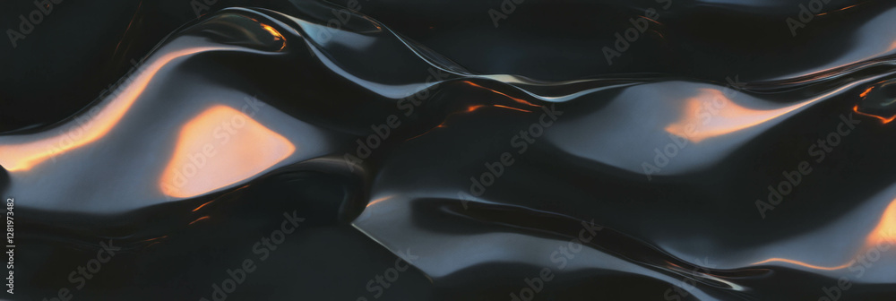 Poster abstract smooth dark plaster surface with subtle light reflections for modern design