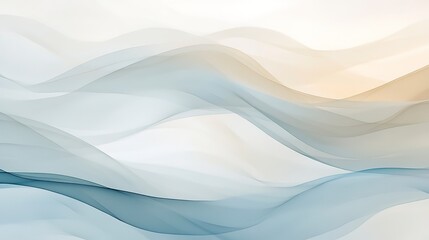 Obraz premium Soft abstract gradient with light beige and blue hues, gently blending, evoking a calm and peaceful aesthetic